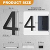 Yafimea 12 Inch Large Modern House Numbers for Outside, Black