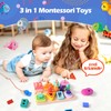 Hoiloie Montessori Toy from 1 Year, Wooden Toy & Stacking