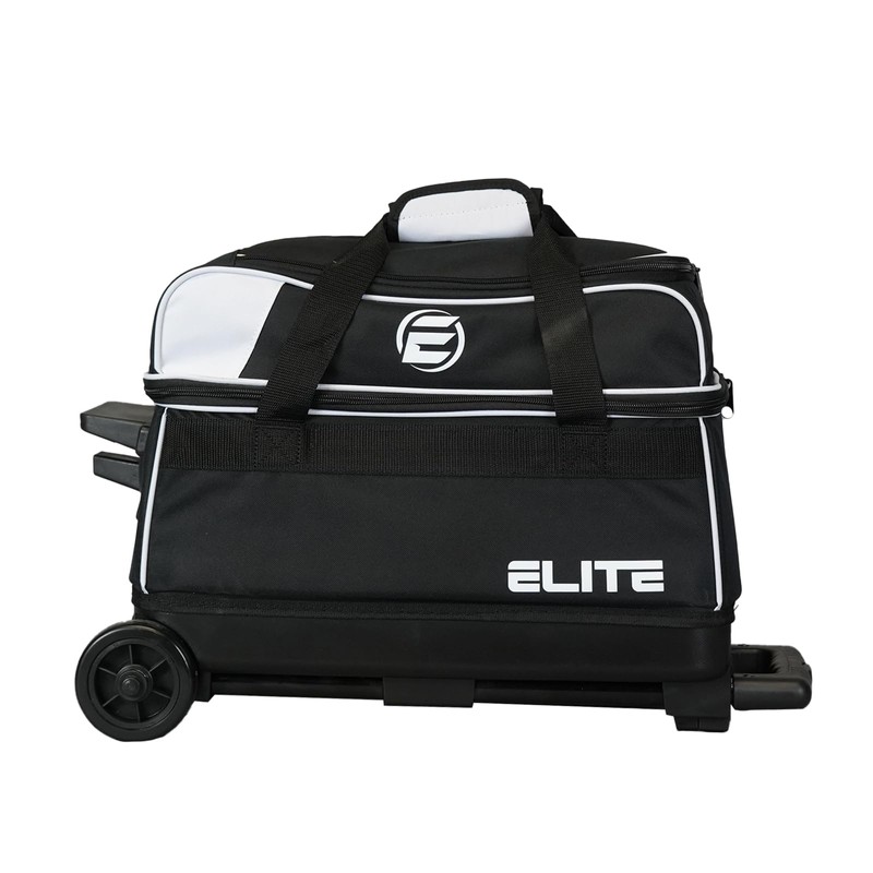 ELITE Basic Double Roller Bowling Ball Bag With Wheels |