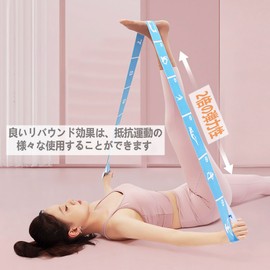 Ballet Stretch Bands Training 10 Level Strength Loop Bands Stretching Equipment for Dancers, Ballerinas, Cheerleaders, Gymnastics, Pilates, Yoga, Dance Stretching, Advanced Handsfree, Flexibility