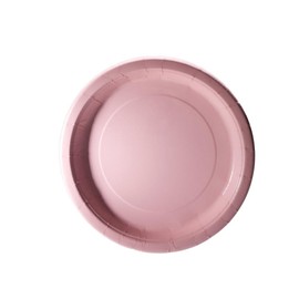Unique Lovely Pink Solid Round Dessert Plates - Vibrant 7" (Pack of 20) - Sturdy & Stylish - Perfect for Birthdays, Showers & Celebrations