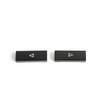 LST CD Radio Buttons Set Cover 16 Pieces Black RCD300