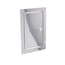 Aqbau® Inspection Flap Stainless Steel Inspection Door, Inspection Hatch Drywall Maintenance Door, Snap Closure, Maintenance Flap Drywall Installation Dimensions 20 x 30 cm