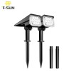 T-SUN 2PACK Solar Lights Wall Light Outdoor Waterproof Garden Yard