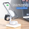 3 in 1 Wireless Charger Station Magnetic Charging Dock (White)