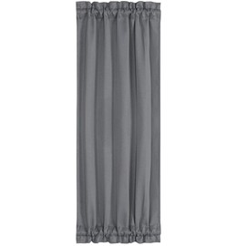 PiccoCasa Thermal Insulated French Door Curtain Side Panels - Blackout Curtains Drape 25x72 Inch Room Darkening for Glass Doors - 1 Panel, Gray Color