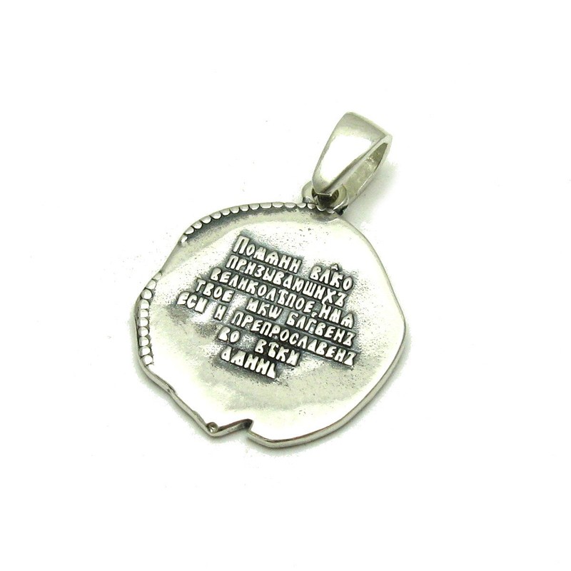 Sterling silver pendant solid 925 Saint George PE001114