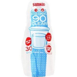 Sunup C9030Z Clear Cups, 3.4 fl oz (90 ml), 30 Packs