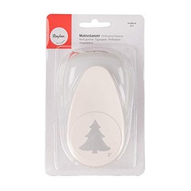 Rayher Motive Puncher: Fir Tree, 5.08cm, (2"), tab-Blister 1pc, miscellaneous Orange, 1.8 x 1.1 x 0.7 cm