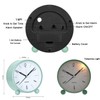 Jisile Analogue Alarm Clock Without Ticking, Children's Alarm Clock Large