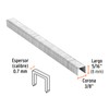 Truper GRANEU-3/8-8, Caja con 5000 grapas corona 3/8" calibre 22