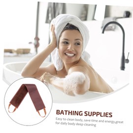 DOITOOL 2 Pcs Back Beautify Tape Tanning Oil Body Lotion Wiping Belt Back Stretching Strip Massage Strap Material