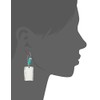 Robert Lee Morris Soho Womens Square Turquoise Stone Dangle Earrings,