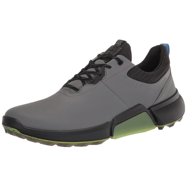 ECCO Men's Biom Hybrid 4 Gore-TEX Waterproof Golf Shoe, Titanium, 10-10.5