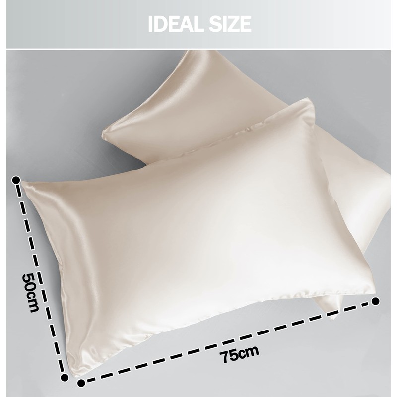 Satin Pillow Cases 2 Pack, GVTECH Pillowcase for Hair and