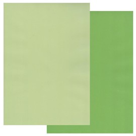 Groovi Coloured Parchment Paper: Meadow Green & Willow Green A4 x 10 Sheets