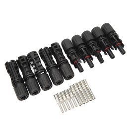 5 Set Solar Panel Connector Male Female IP67 Waterproof 1500V 50A Voltage Resistant Photovoltaic Connector for Solar Power System