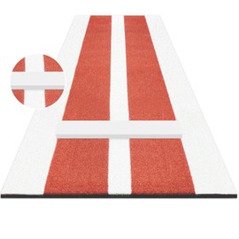 TUBAGOU Softball Pitching Mat Regulation Softball Pitching Rubber/Mound for Pitchers Indoor Outdoor Pitching Practice with 5mm Pitching Pad Antifade Antislip Pitch 10' X 3'