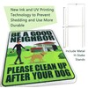 Clean Up After Your Dog Signs 2 Pack 12"x9" with