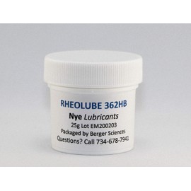 Nye Lubricants Rheolube 362HB 25-Gram Jar Light Viscosity Synthetic Grease with Unique Additive Package, Including Rust Inhibited, Tackifier, PTFE Fortified and UV Tracer.