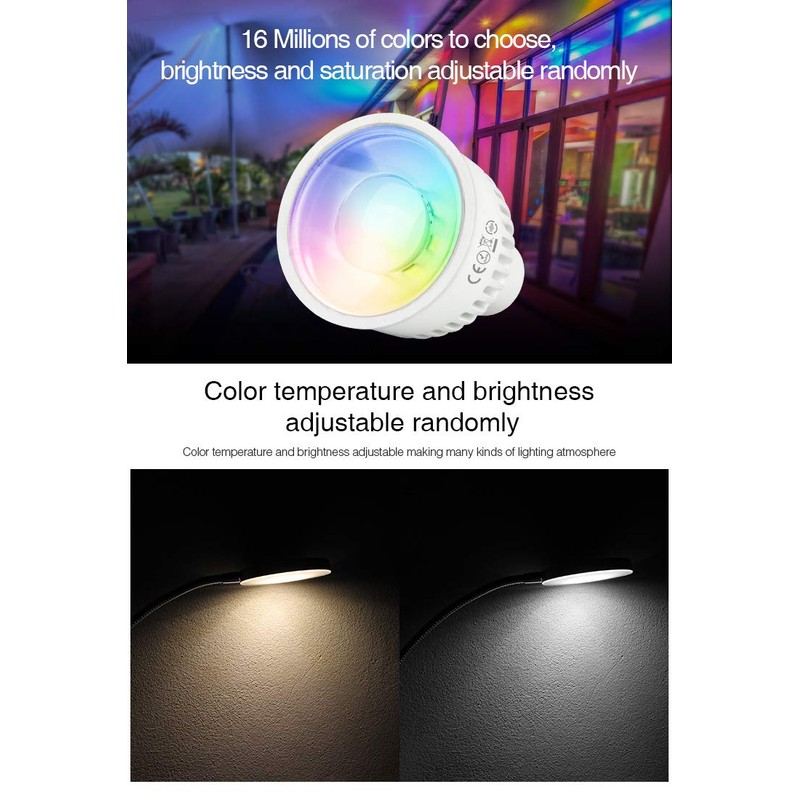 LGIDTECH FUT106 Miboxer 6W 2.4GHz WiFi Led Spotlight Bulb GU10
