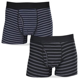 OAR Men's Boxer Shorts, Made in Japan, Waterproof Fabric, For Light Incontinence, 1.0 fl oz (30 cc), Front Opening, Set of 2, Antibacterial, Deodorizing, M, L, LL, 4 L