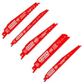 Diablo Bi-Metal Reciprocating Saw Blade Set - for Nail-Embedded Wood and Metal Cutting/Demolition Applications - Variety TPI, 6" and 9" Length, 14-Piece - DS0014S
