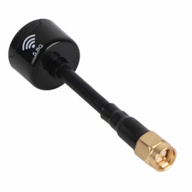 Tbest 5.8GHz Antenna, 5.8GHz 3dBi RHCP Stubby High Gain Antenna Super Mini RHCP for FPV Racing Drone RC Parts Accessory (Black)
