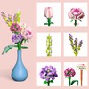 QLT Mini Bricks Flower Bouquet Building Sets, Artificial Flowers, DIY