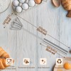 PIUGERU Whizzy Whisk, Stainless Steel Egg Whisk, Hand Push Rotary
