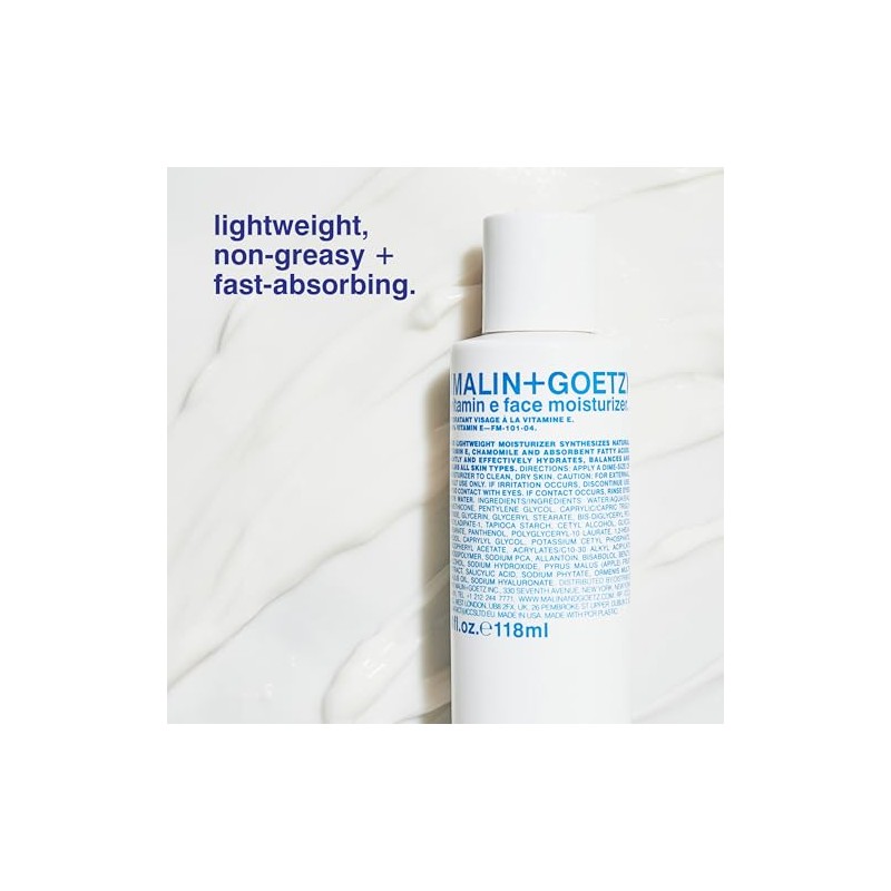 Malin + Goetz Vitamin E Face Moisturizer, 4 Fl Oz