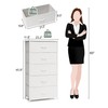 Crestlive Products Vertical Dresser Storage Tower - Sturdy Steel Frame,