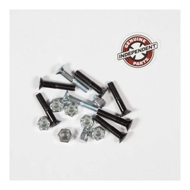Independent Genuine Parts Cross Bolts Standard Phillips Skateboard Hardware (Black/Silver, 1")