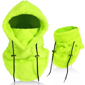 AYPOW Unisex Winter Thermal Fleece Balaclava, Windproof Ski Mask Face Cover, Multifunctional Winter Fleece Hat Hood with Neck Warmer Snood for Men Women, Outdoor Sports Running Skiing Cycling Hiking