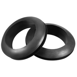 TA-VIGOR 50Pcs Rubber Grommets Cable Wire Protector, 25mm Conductor Wiring Blanking Gasket Ring Grommets, Black Electrical Cable Hole Plugs Wire Gaskets for Protecting Wires, Cables and Plugs