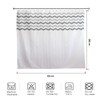 YISURE Extra Wide Shower Curtain, Grey Chevron Machine Washable Shower