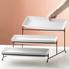Gomakren 3 Tier Serving Stand 14 Inches Serving Platters Rectangular