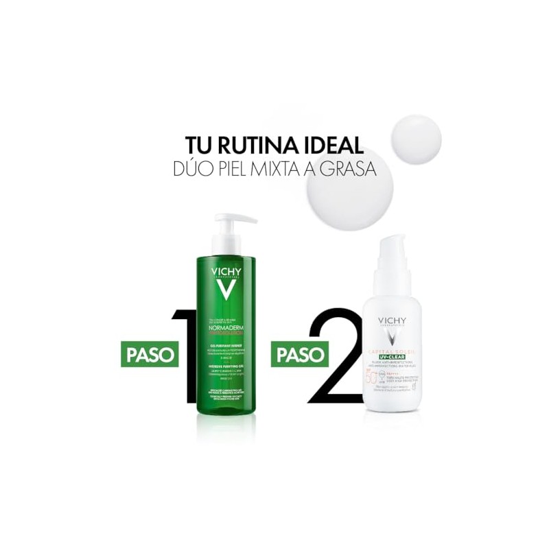 VICHY Normaderm Piel Grasa con Ácido Salicílico Limpieza y Protección