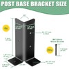 4Pcs Adjustable Post Anchor Base Fit 1.5x1.5,2x2,2x4,4x4 Wood Fence Pergola