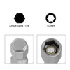 uxcell 1/4" Quick-Change Hex Shank 10mm Magnetic Nut Setter Driver