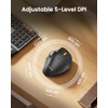 ProtoArc EM02 Mouse Trackball Inalámbrico, Trackball Ratón Ergonómico