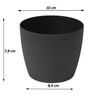 Tymar Flower Pot, Pack Of 2, Round Shape, Planter (2