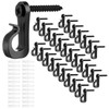 Huakaile 50pcs String Light Hooks Durable Anti-Rust Waterproof Light Hooks