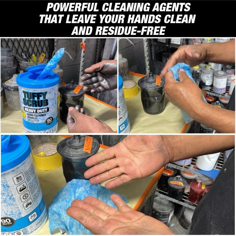 Tuffy Towels 4 Combo Pack - Heavy-Duty Scrub and Multi-Purpose