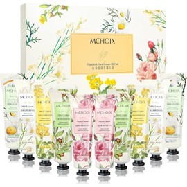 FUWEN 10PCS Crema de Manos Hidratante, Crema de Manos Hidratante Diaria con Fragancia Vegetal, Coleccin de Cremas de Mano Profundamente Hidratantes y Nutritivas, Regalos ideal para Mujeres, 30ml 10