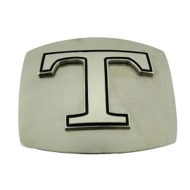 Unbranded New Men Women Western Initial T t Belt Buckles Rodeo Cowboy Cowgirl Silver Gold - Style # 5 Silver Chrome Plain finished