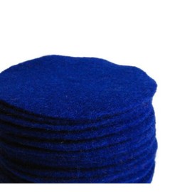 Nakpunar 50 pcs 1.5 inches Royal Blue Felt Circles - Made in USA (1.5 inch, Crayon Blue)