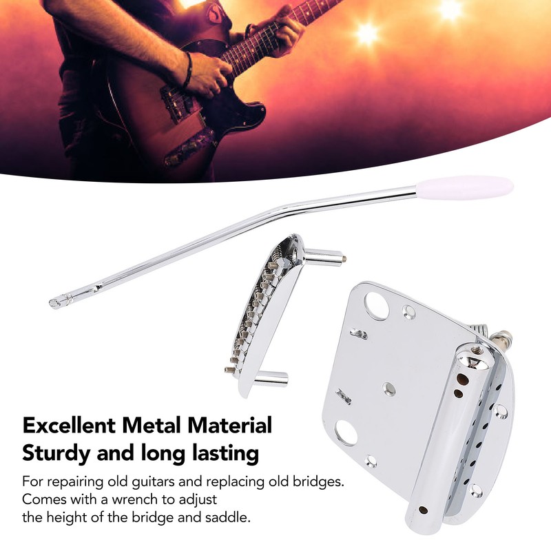 Guitar Tremolo Vibrato Bridge Tailpiece Set Vibrato Tailpiece and Tremolo