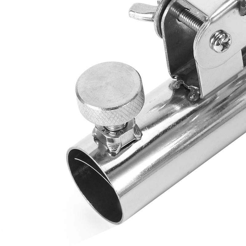 AntiRotary Stainless Steel Double Fishing Rod Holder Stepless FineTuning Fishing