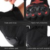 XTRAFAST Tactical Security Gloves Police Fingerless Leather with Protective Padding